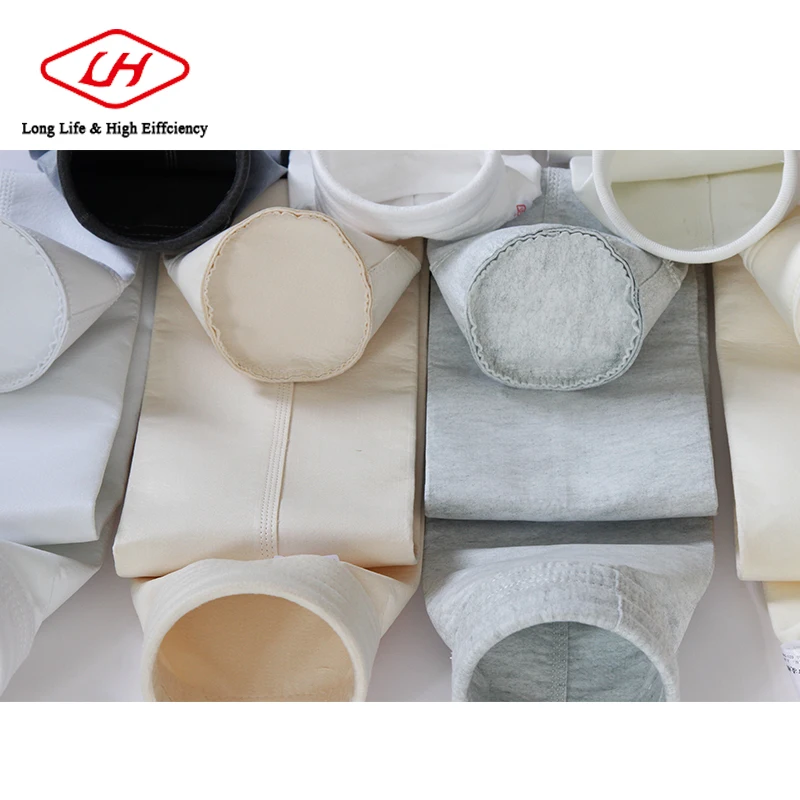 
LH water /oil /air filter bag micron material filter socks with plastic Acrylic dust collector filter bag for cement industry 