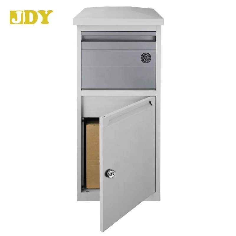 Front access Aluminum door Safe and Secure Large Capacity Galvanized Steel Wall Mounted Locking Vertical Parcel Dropbox Mailbox