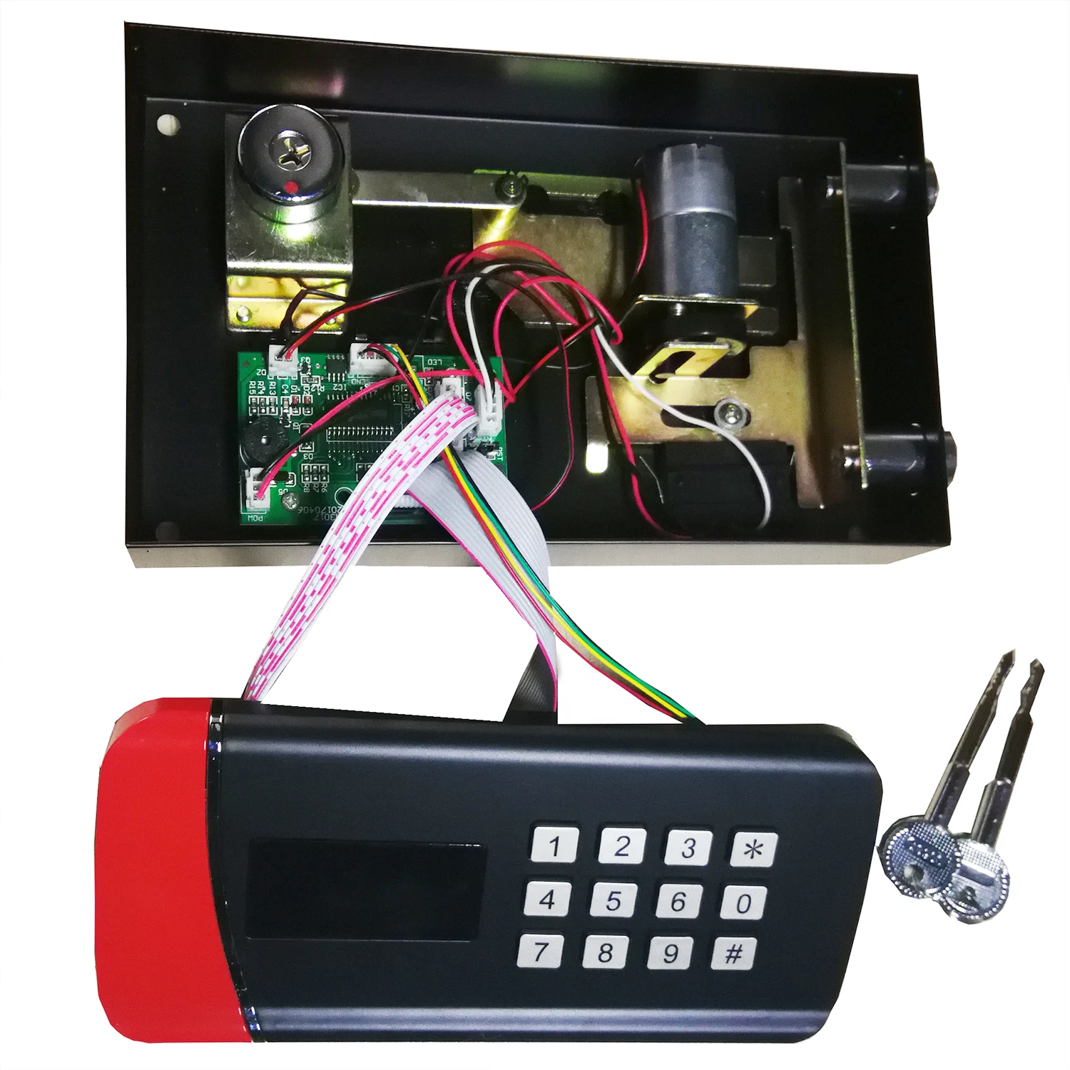 motorised locking system Electronic hotel safe lock with  audit trail function