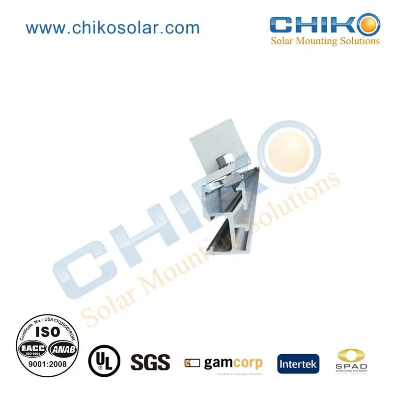 Quick fixed solar mounting support bracket on asphalt concrete roof