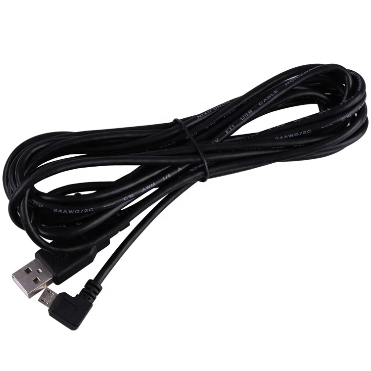 Прямой угол 90 градусов Micro USB зарядный кабель для Android