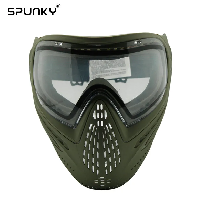Пейнтбольное оборудование оливковая Тактическая Военная Боевая противотуманная пейнтбольная маска на все лицо с красителем I4 термолинзы