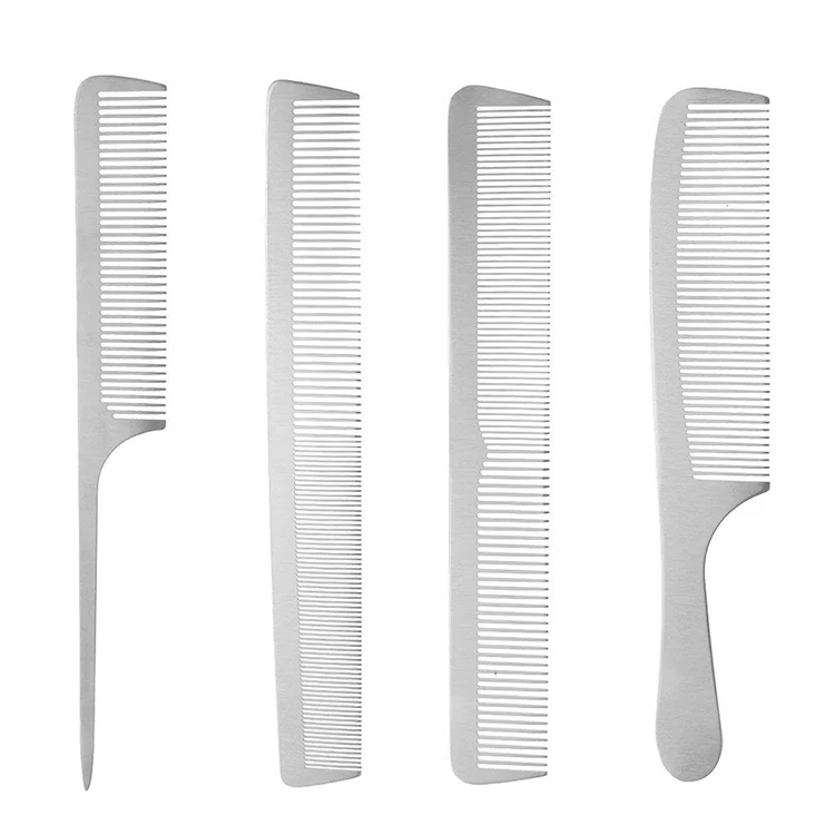 Hot sale  metal hair combs stainless steel hair comb metal comb men