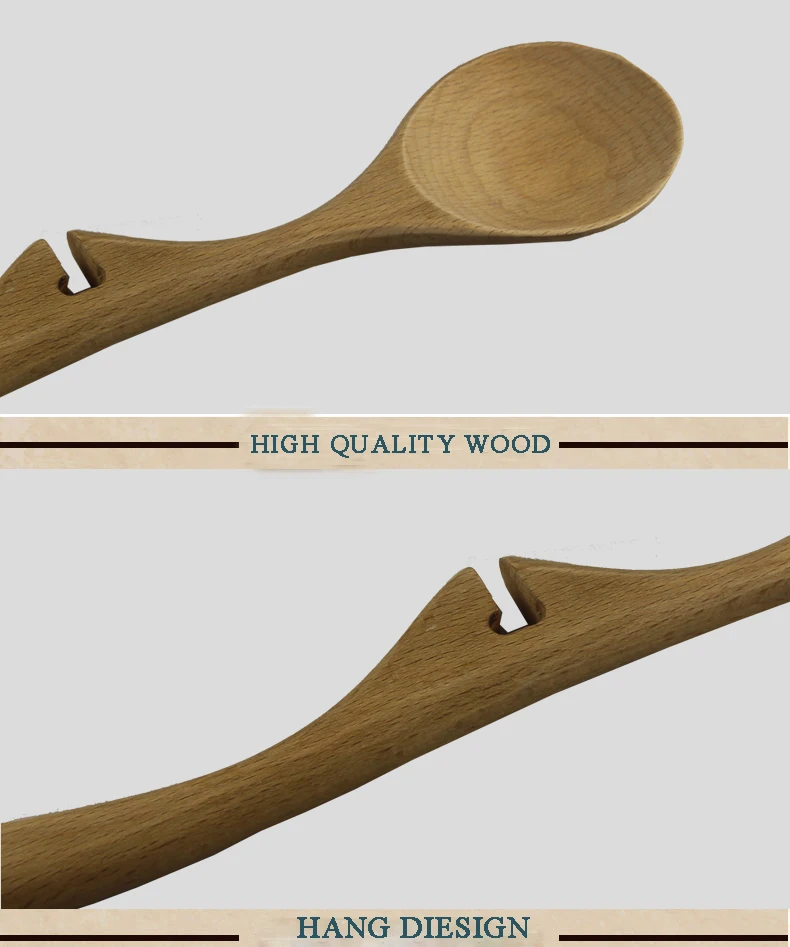 Hot selling wooden lazy kitchen spoon