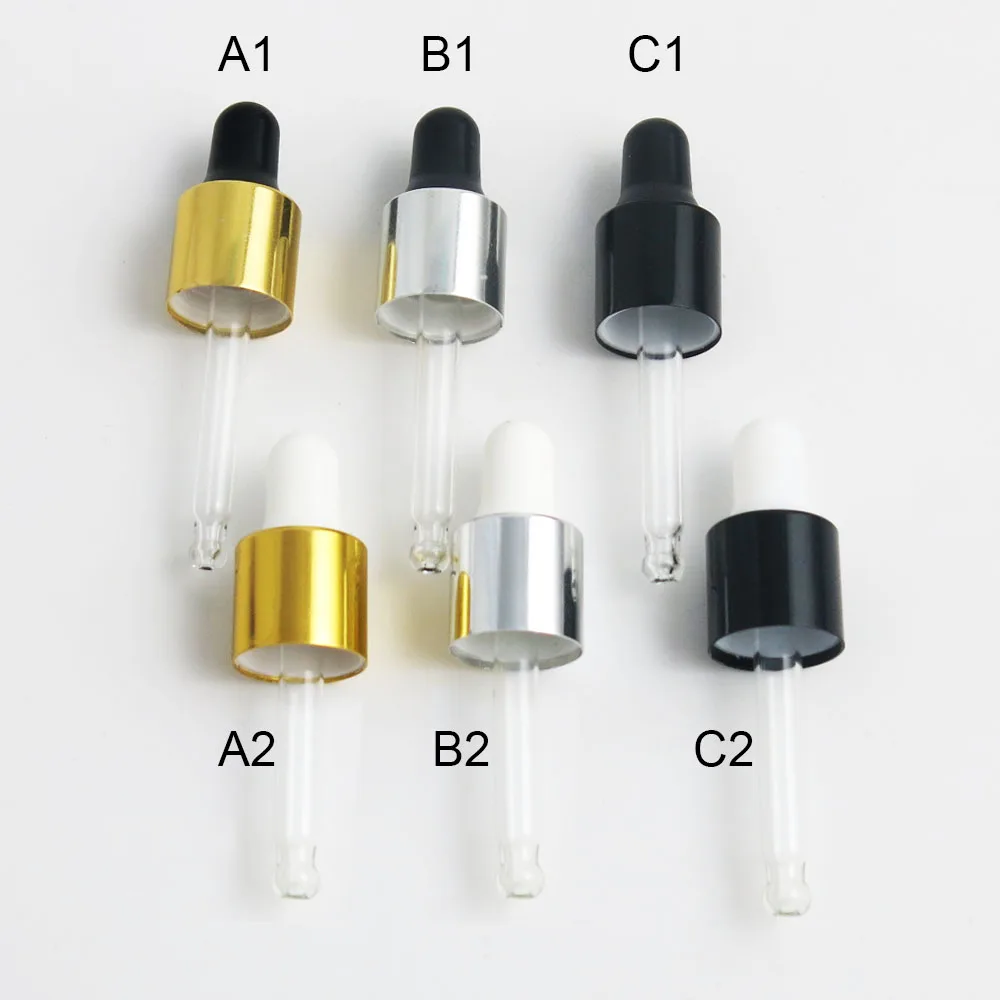 1ml 2ml 3ml 5ml amber clear Portable  Aromatherapy Esstenial Oil Bottle With Eye Dropper Mini Empty Pipette Dropper Glass Vials