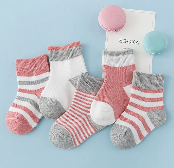 New children socks popular style cute fall and winter style baby socks breathable pure cotton baby socks