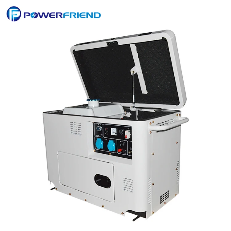 Super silent 5 kw wholesale portable diesel generator with wheels 6500