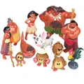 Moana Action Figures Toys 12Pcs Set Heihei Tamatoa Chief Tui Sina Tala Gift Doll Plastic Anime