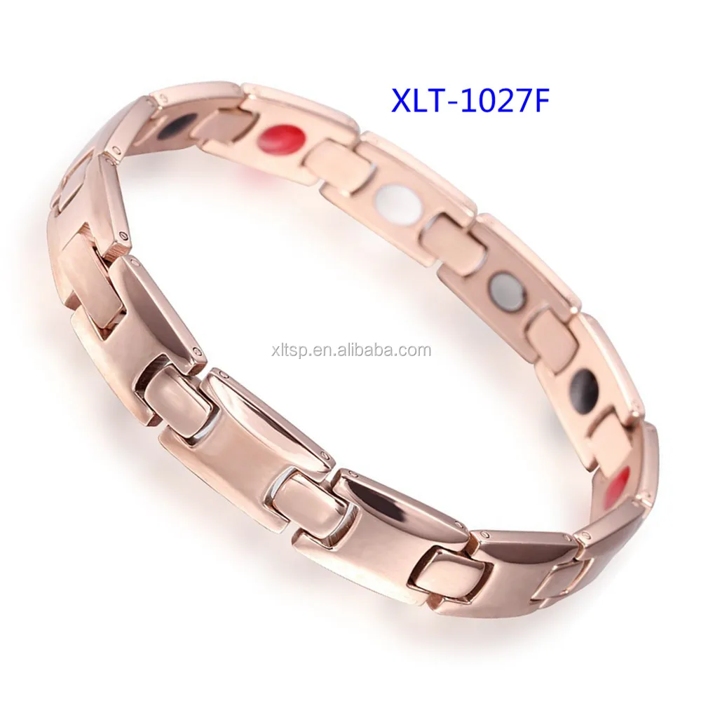 
Super sales FIR negative ions women jewelry stainless steel magnetic bracelet 