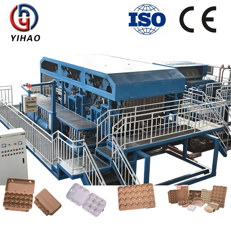 Переработанной Целлюлозы литья отходов лоток для бумаги яйцо машина