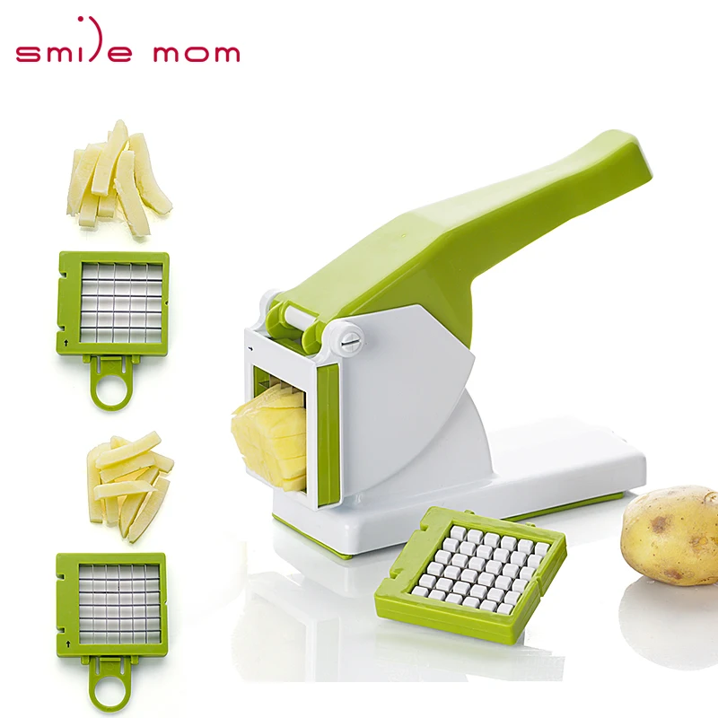 Smile mom Multifunctional French Fries Maker Hard Vegetable Fruit Dicer Hand Potato Chipper Mash Potato