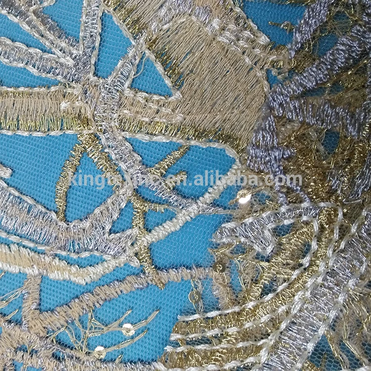 
2019 Newest design top quality tulle lace fabric for ladies fashion dresses and wedding dress tulle and organza 