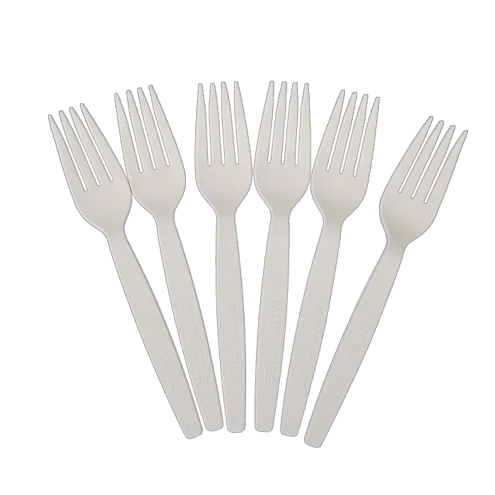 eco friendly disposable cornstarch cutlery set