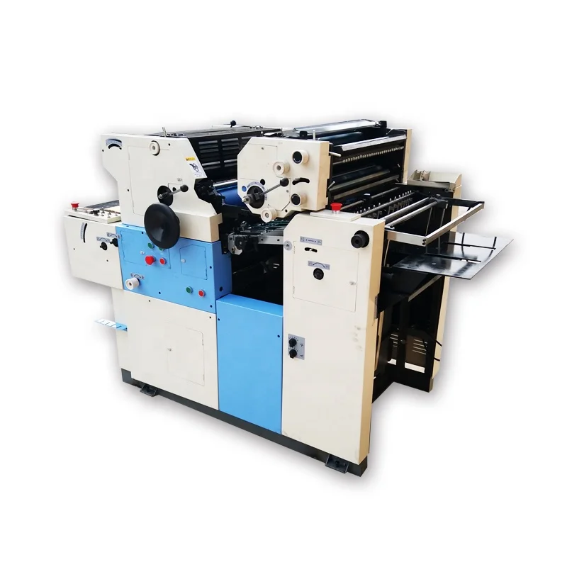 ZR56IIS 2 color 16x22 non woven bag offset printing machine