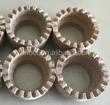Welding Brown/Yellow/White Cordierite ceramic ferrule for welding stud