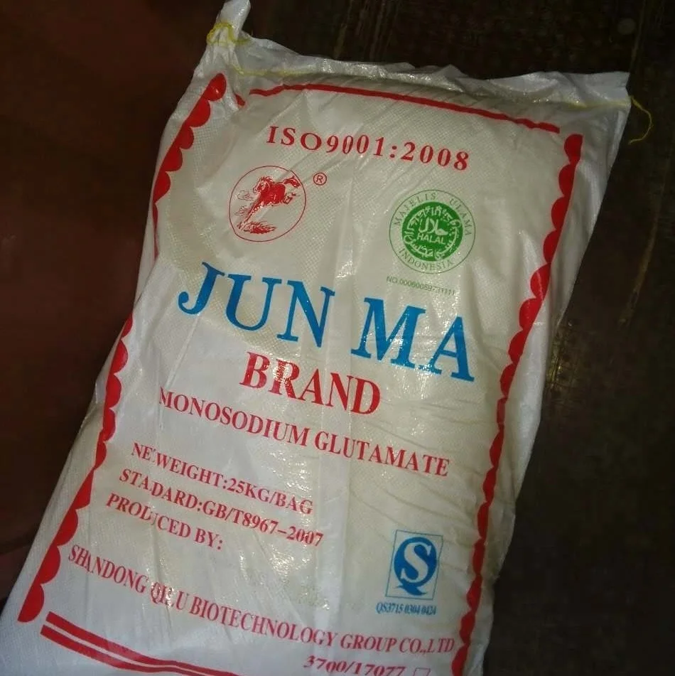 999 brand MSG 60mesh Monosodium Glutamate 25kg kraft paper bag packing