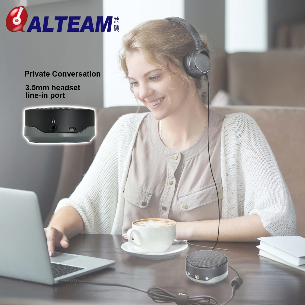 Mac, PC compatible VoIP calls mobile usb  portable speakerphone for conference room