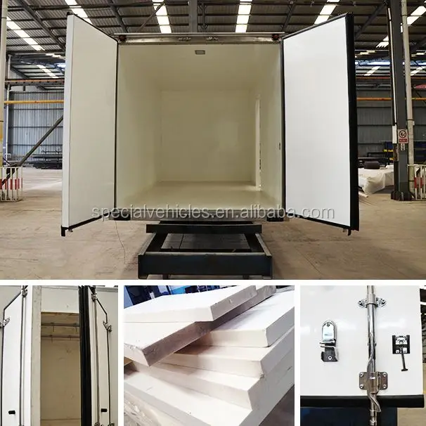 Mini refrigerator cold freezer transport truck 2.5 tonne GVW Refrigerated Box Vans for sale