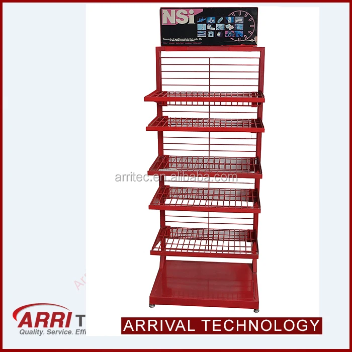 grocery store metal wire shelving tool storage display rack