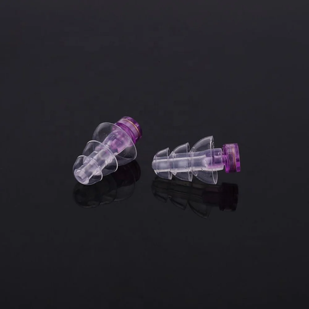 EP1011 High fidelity transparent silicone music earplugs for concert