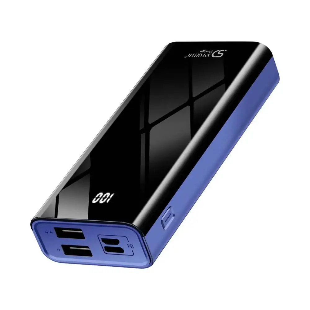 2019 New Arrivals Digital Led Logo 10000Mah Portable Small Power Bank