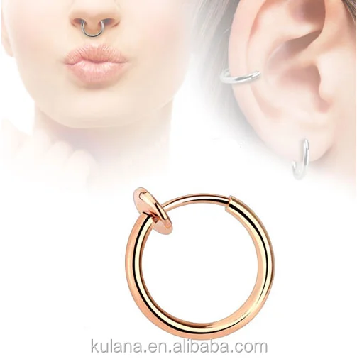 11 mm Wide Spring false Septum Jewelry Stud Nose Piercing