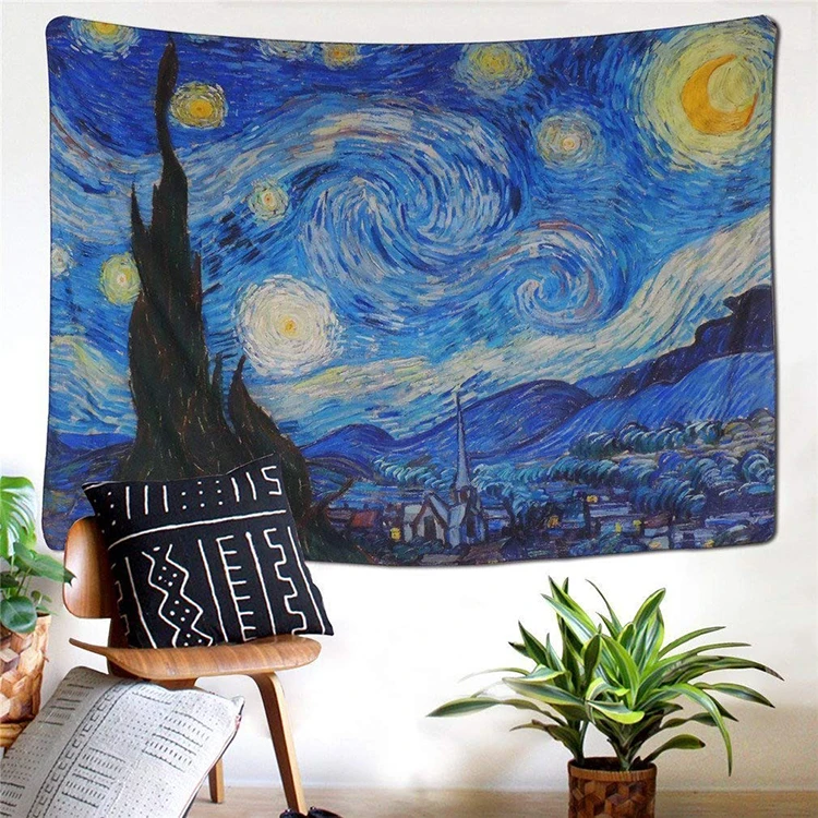 Modern Living Room Space Decor Hippie Galaxy Tapestry Starry Night Tapestry Indian Mandala Tapestry