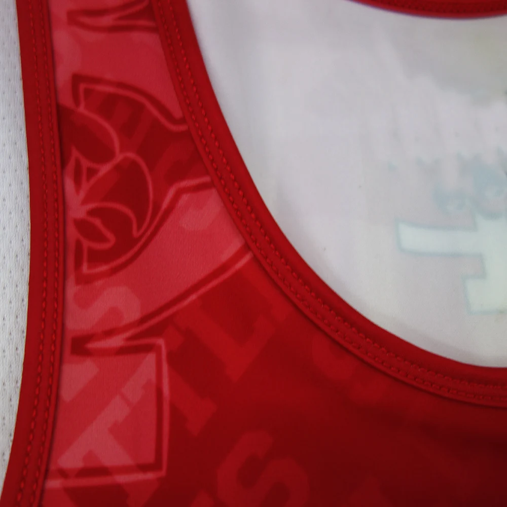 Wholesale cheap sublimated custom print wrestling singlet for men sports