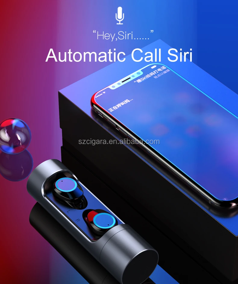 
2021 newest model 5.0 TWS earbuds IPX7 with zinc capsule charging box amazon wish ebay hot selling earphone 