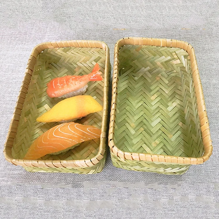 Handmade Bamboo Fruit Woven Bread Storage Baskets Wholesale