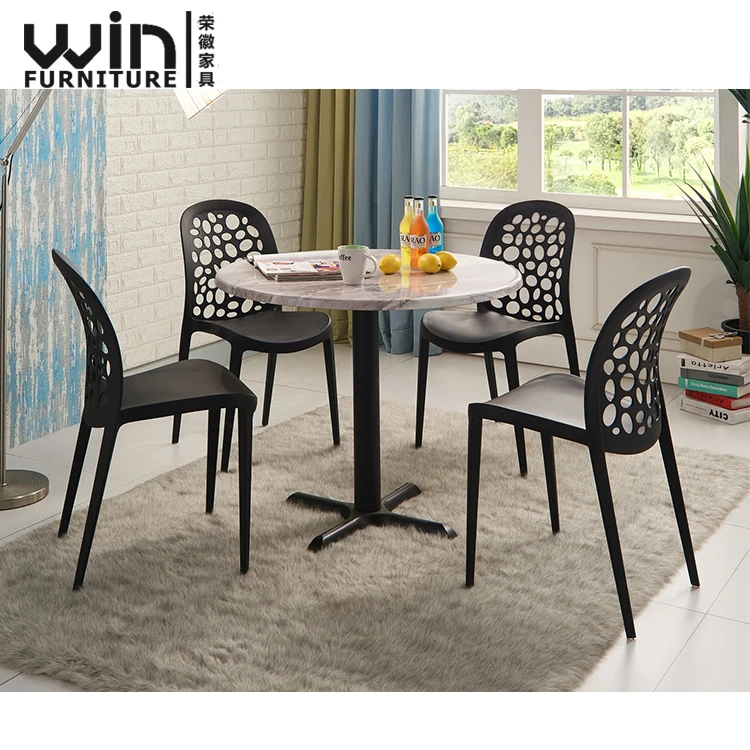 Cheap Round Dining Room Table Sets High Quality Home Use Coffee Table with Chair