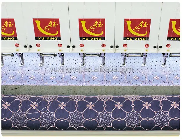 Машинная вышивка простыней, компьютерная вышивальная машина