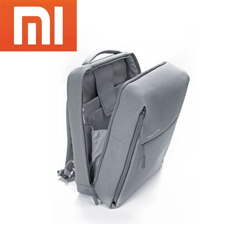 Рюкзак Xiaomi Mi в минималистичном городском стиле мужская сумка из полиэстера для школы бизнеса путешествий глобальная версия