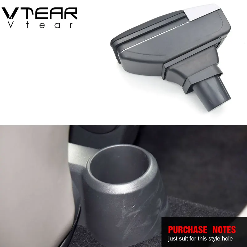 Vtear For Toyota Hiace X30 X30L armrest central Store content storage box interior arm rest car-styling decoration Accessories