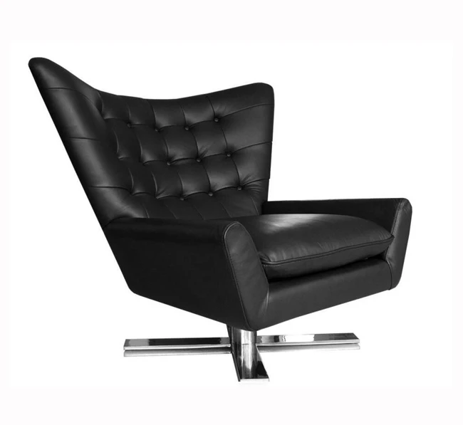 Swivel chaise lounge In genuine leather CC-LC188 #