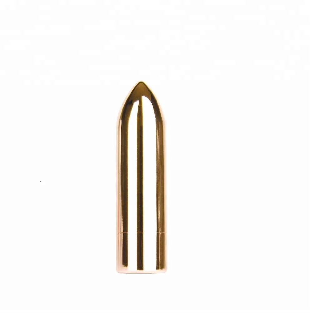 New style 10 frequencies mini g spot massager sex toy Rose Gold stainless steel bullet vibrator