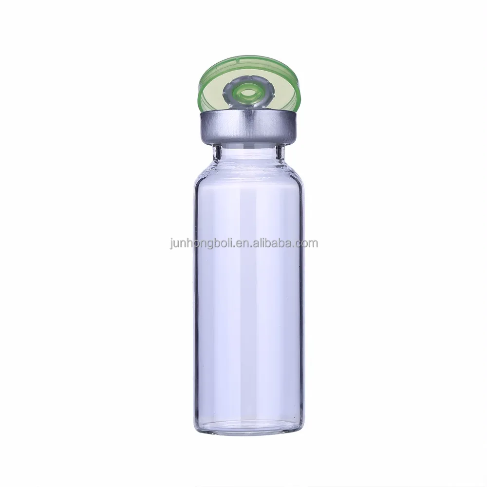 10ml 20ml 30ml Clear glass penicillin bottle liquid medicine empty injection bottle with rubber stopper glass pencillin bottle