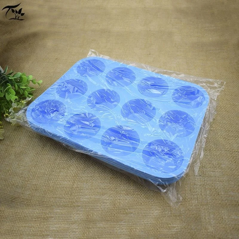 
12 Cups Round Muffin Cake Pan Molds Cupcake Pan Baking Silicone Mold 