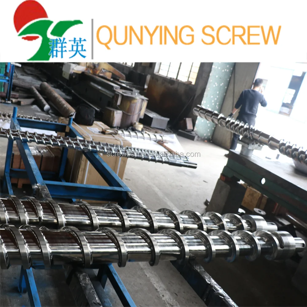 150mm alloy barrel screw Two stage plastic recycling machine/plastic recycling pelletizing screw extruder for PP PE PVC