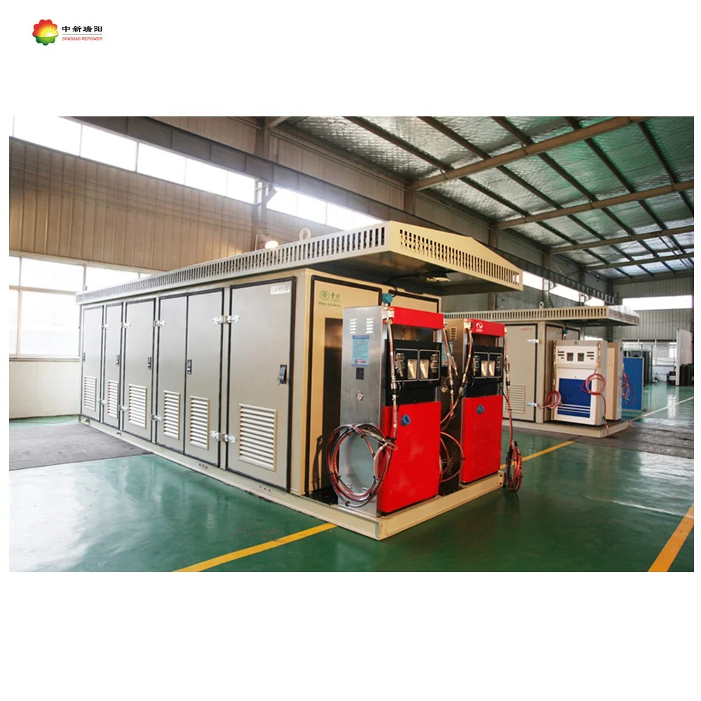 
customized 20ft CNG gas refilling station 1000-4000Nm3/h CNG hydraulic pistons compressor skid 