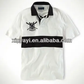 2013 Мужская рубашка поло с нагрудной полосой