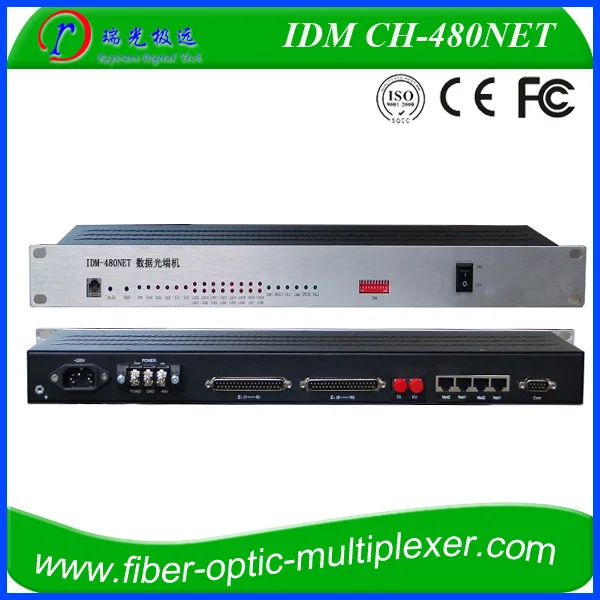 16E1 + 210/100 BaseT оптоволоконный мультиплексор