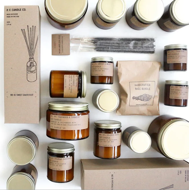 wholesale luxury Vintage candle jar aromatherapy soy  aroma candle scented