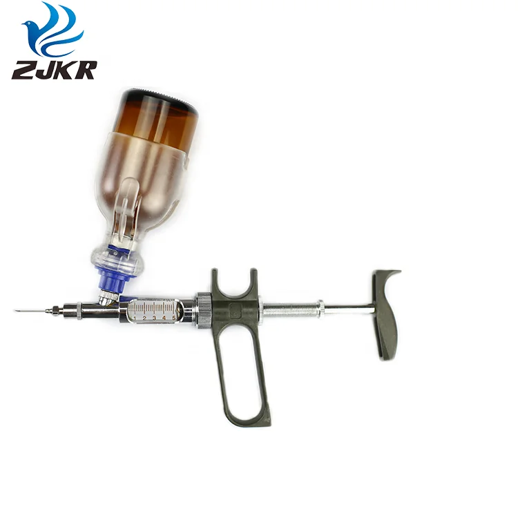 
Kangrui adjustable disposable veterinary pistol automatic continuous syringe gun for vaccine injection  (60804143162)