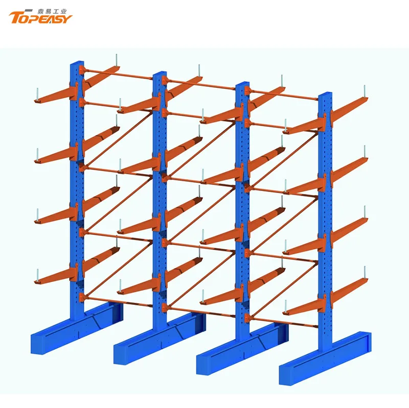 Прочный двойной сбоку сталь с порошковым покрытием Консольные хранения стеллажи
