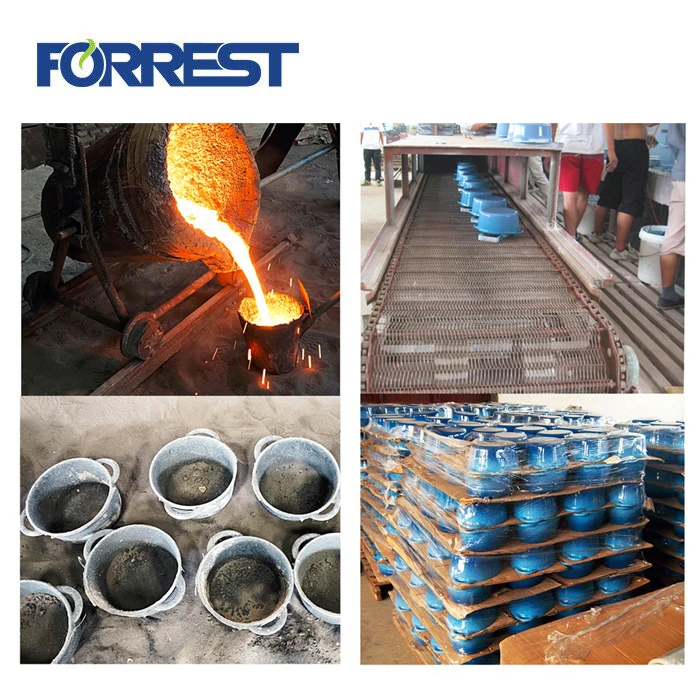 Hot Sale Cast Iron Steak Frying Pan Square Gril Dishl Pan With Removable Wooden  Handle