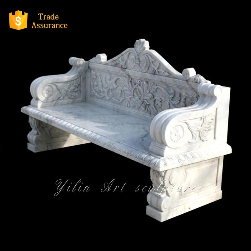 Natural Granite Garden Bench Carving (YL-S018)