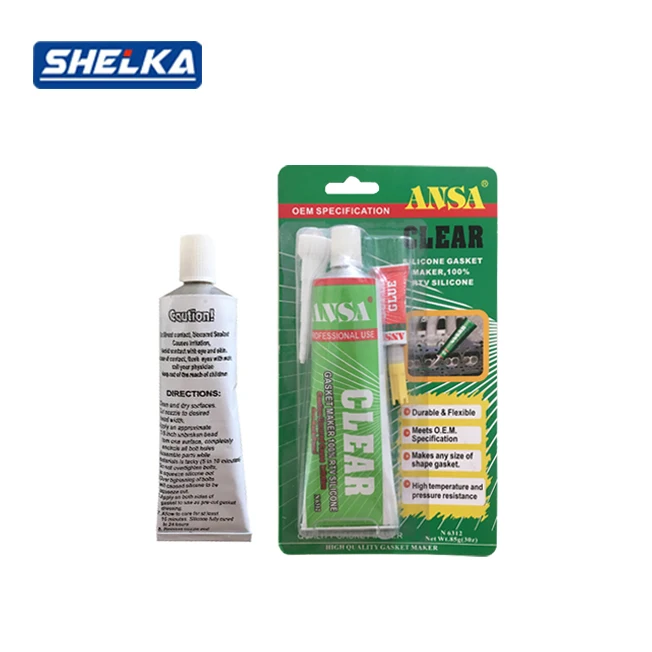 High Temperature car Grey  Shelka Brand 100 rtv silicone gasket maker