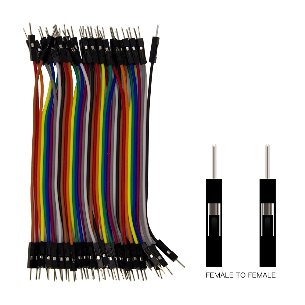 Dupont Line, 40 контактов/комплект, 10 см, разъем «Папа-мама»