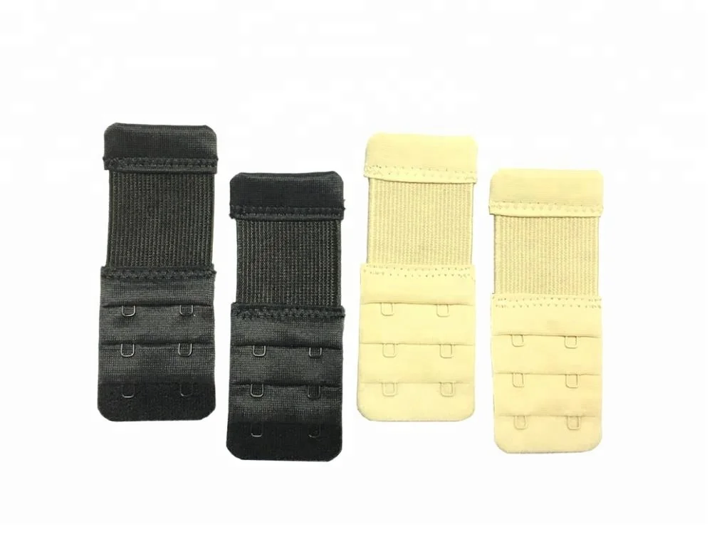 Underwear Accessories 3*2 hooks Factory Price Elastic Bra Strap Soft Comfortable Adjustable Bra Band Extender for Women